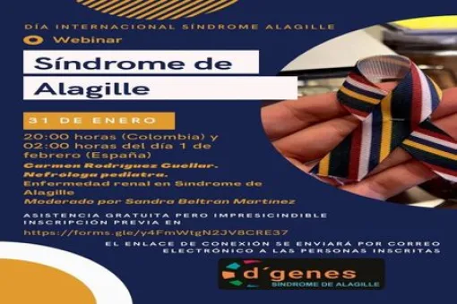 Webinar sobre el Síndrome de Alagille organizado por la asociación D'Genes